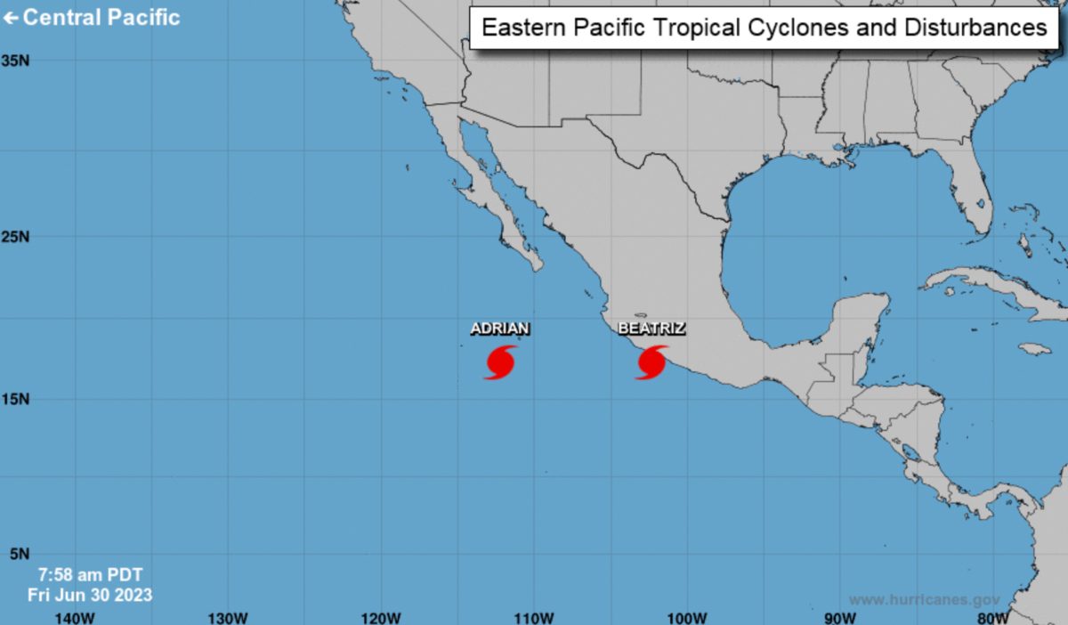 Prevén que tormenta tropical Beatriz se convierta en huracán categoría 1