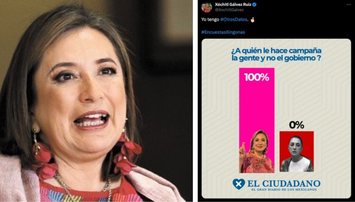 INE ordena a Xóchitl Gálvez bajar meme sobre encuesta