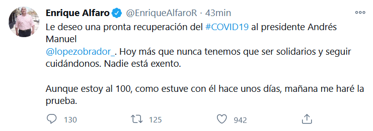 Gobernadores desean pronta recuperación de AMLO, quien tiene coronavirus_02