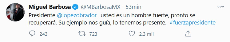 Gobernadores desean pronta recuperación de AMLO, quien tiene coronavirus_04