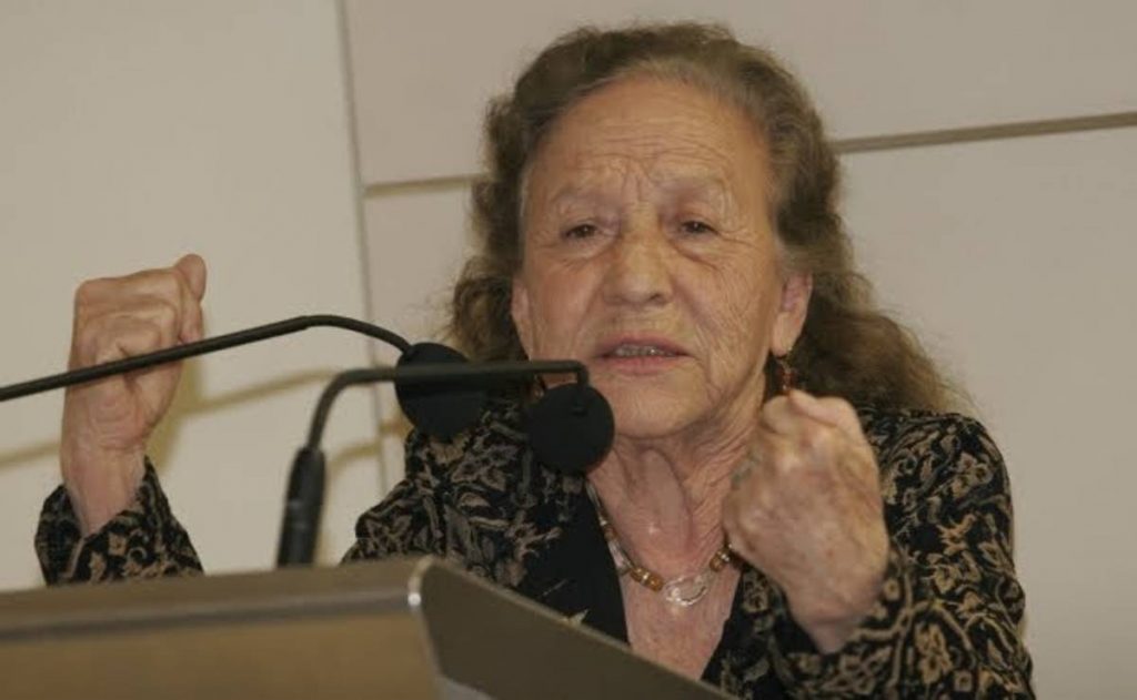 Rosario Ibarra de Piedra, madre de Rosario Piedra Ibarra, presidente de la Comisión Nacional de Derechos Humanos(CNDH) murió en Monterrey, Nuevo León