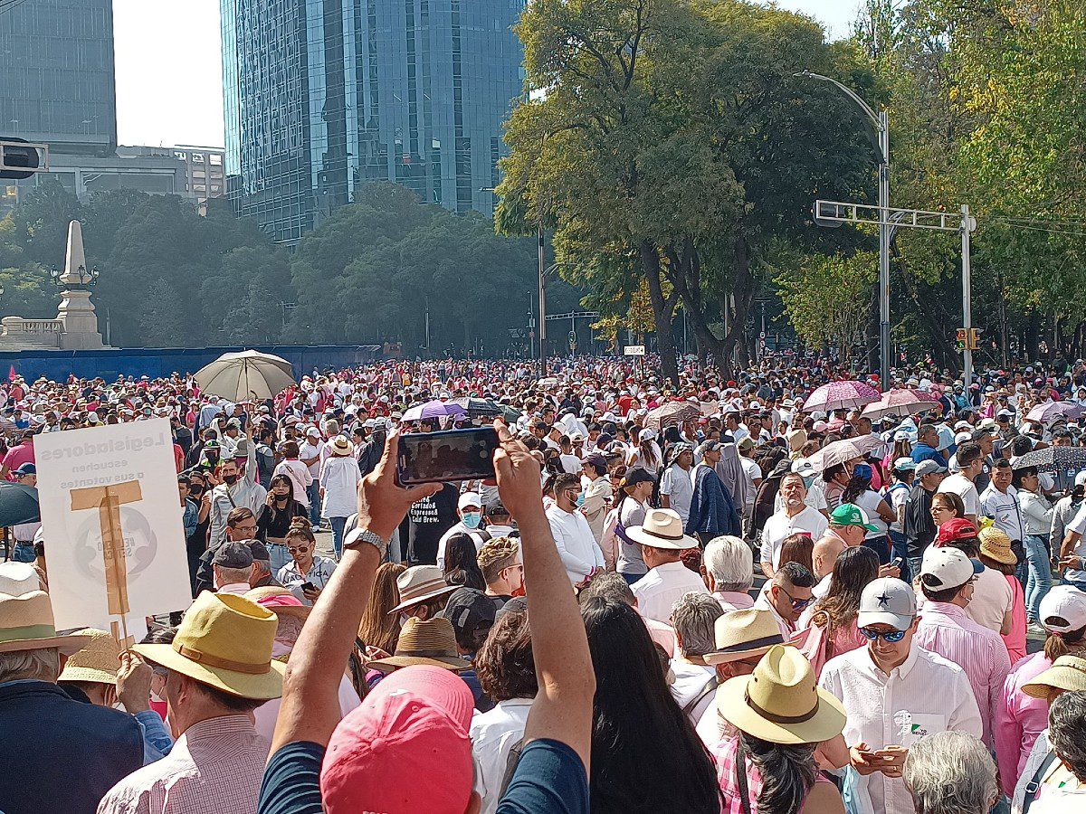 Secretaría De Gobierno De La Cdmx Reporta Aforo Entre 10 Y 12 Mil Personas En Marcha A Favor Del 5593